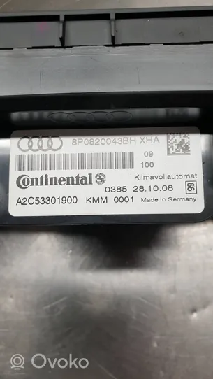 Audi A3 S3 8P Ilmastoinnin ohjainlaite 8P0820043BH