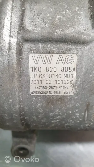Volkswagen PASSAT B7 Air conditioning (A/C) compressor (pump) 1K0820808A