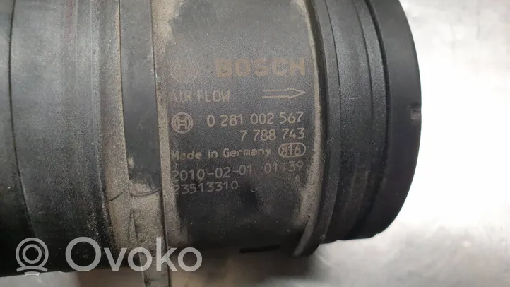 BMW 1 F20 F21 Przepływomierz masowy powietrza MAF 7788743