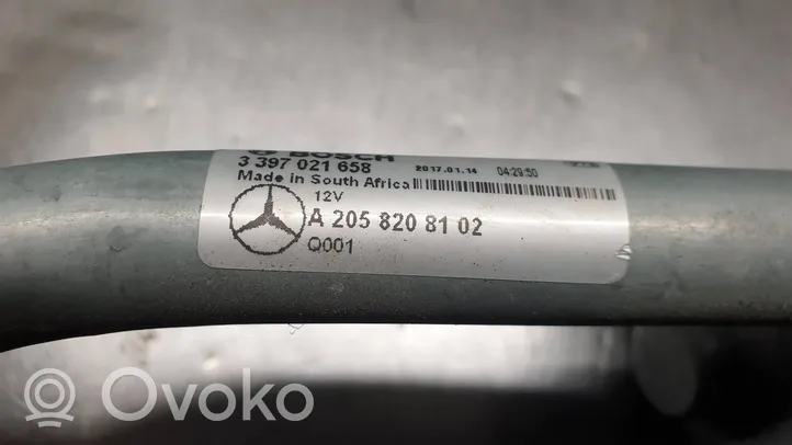 Mercedes-Benz C W205 Mechanizm i silniczek wycieraczek szyby przedniej / czołowej A2058208102