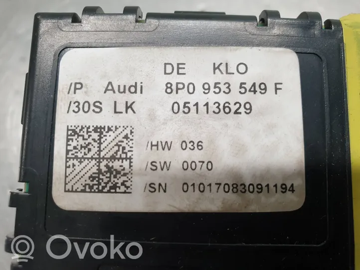 Audi A3 S3 8P Mukavuusmoduuli 8P0953549F