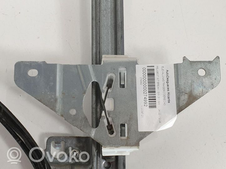 Fiat Punto Evo Rear door window regulator with motor 963848