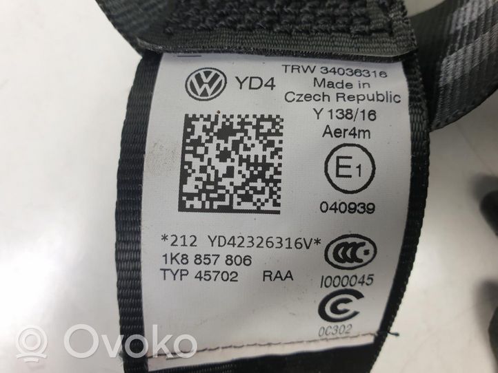 Fiat Qubo Pas bezpieczeństwa fotela tylnego 1K8857806