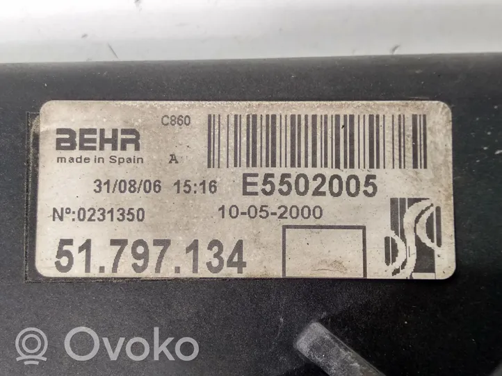 Fiat Grande Punto Elektryczny wentylator chłodnicy 51797134