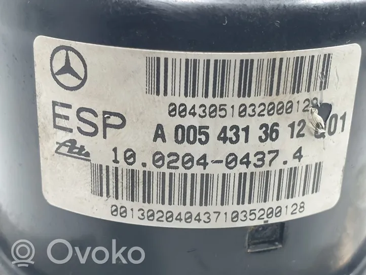 Mercedes-Benz SLK R171 ABS-pumppu A0054313612