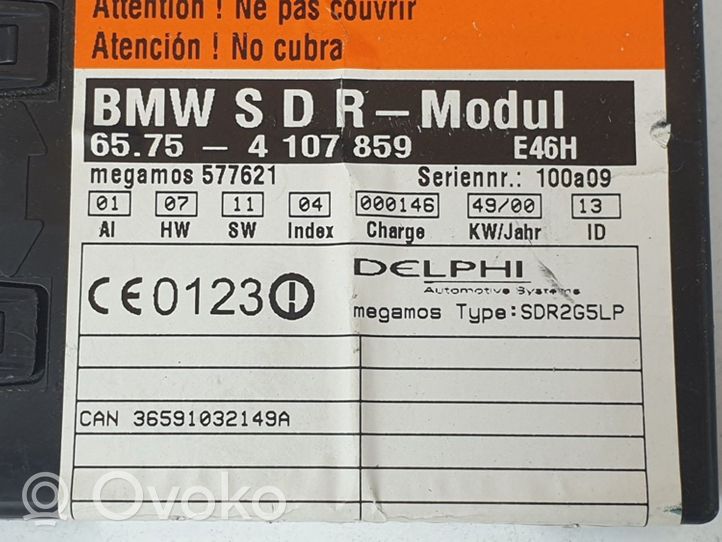 BMW 3 E46 Unité de commande / module de verrouillage centralisé porte 654107859