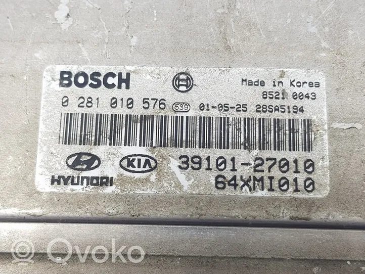 Hyundai Elantra Sterownik / Moduł ECU 0281010576