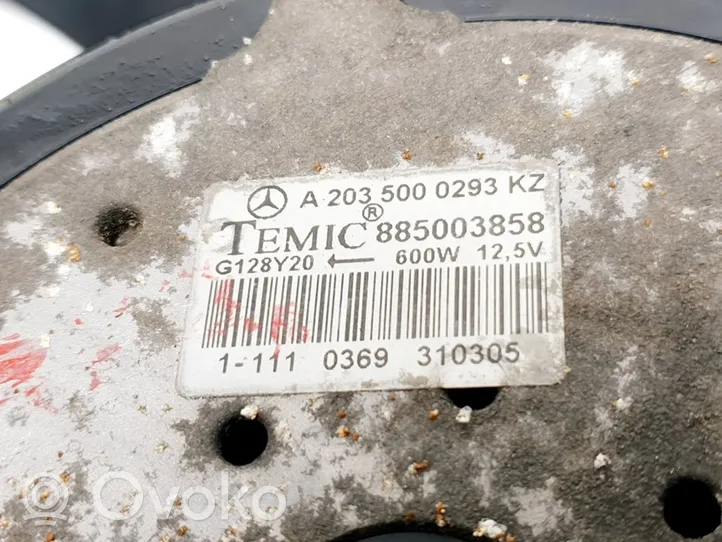 Mercedes-Benz C W203 Ventilatore di raffreddamento elettrico del radiatore A2035000293KZ