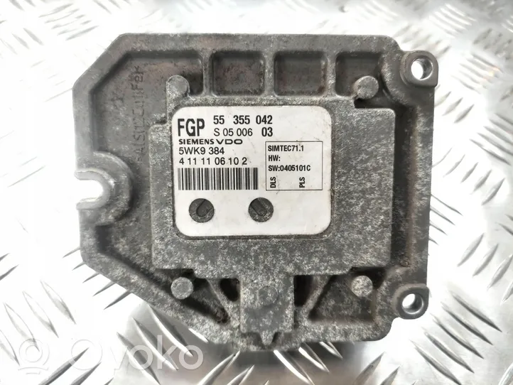 Opel Tigra B Komputer / Sterownik ECU silnika 55355042