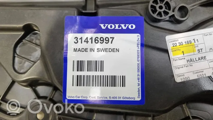 Volvo XC60 Alzacristalli della portiera posteriore con motorino 31416997