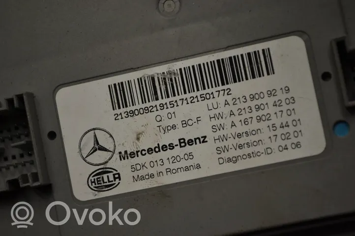 Mercedes-Benz E W213 Mukavuusmoduuli a2139009219