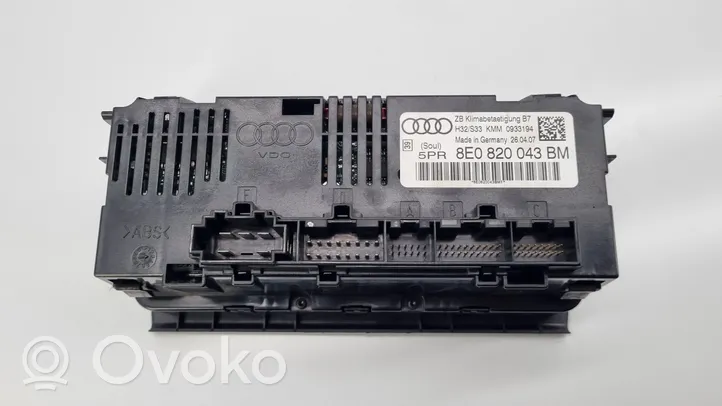 Audi A4 S4 B7 8E 8H Climate control unit 8E0820043BM