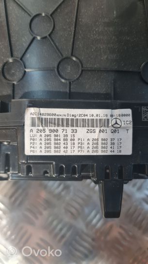 Mercedes-Benz GLC X253 C253 Tachimetro (quadro strumenti) A2C14829600