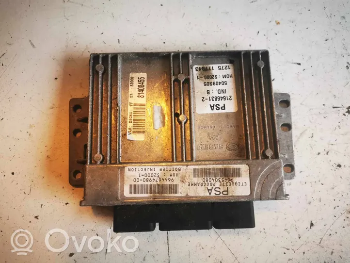 Citroen Xsara Picasso Calculateur moteur ECU 9644674980