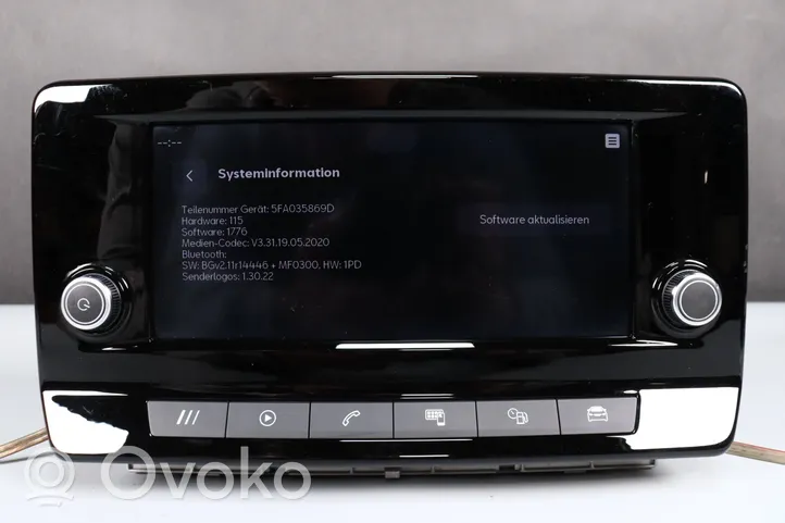 Seat Leon IV Radio/CD/DVD/GPS-pääyksikkö 5FA035869D