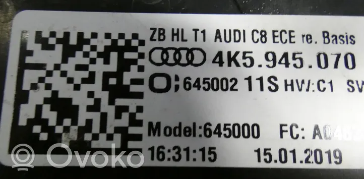 Audi A6 S6 C8 4K Takavalosarja 4K5945069