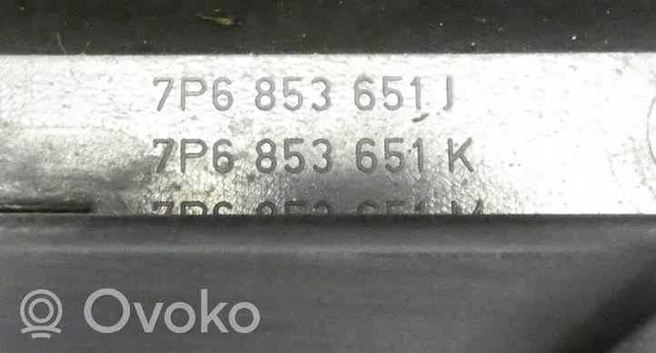 Volkswagen Touareg II Maskownica / Grill / Atrapa górna chłodnicy 7P6853651J