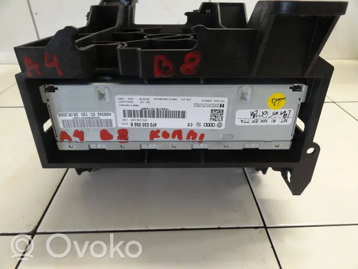 Audi A4 S4 B8 8K Controllo multimediale autoradio 4F0035056B