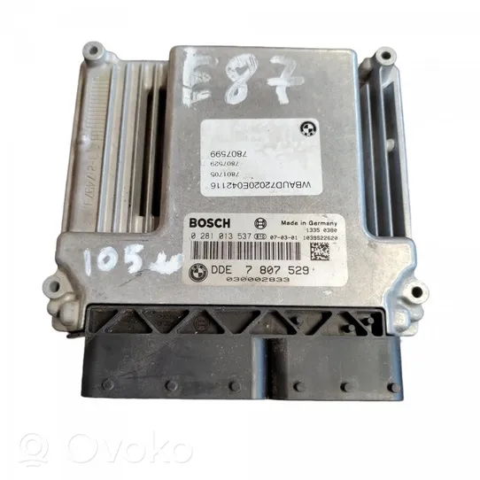 BMW 1 E81 E87 Engine control unit/module 7807529