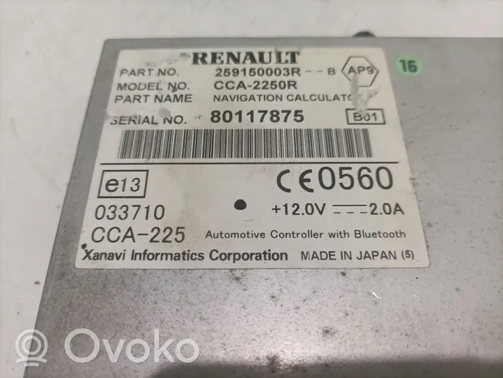 Renault Laguna III Panel / Radioodtwarzacz CD/DVD/GPS 259150003R