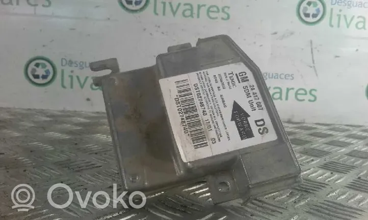 Opel Corsa A Module de contrôle airbag 24417007