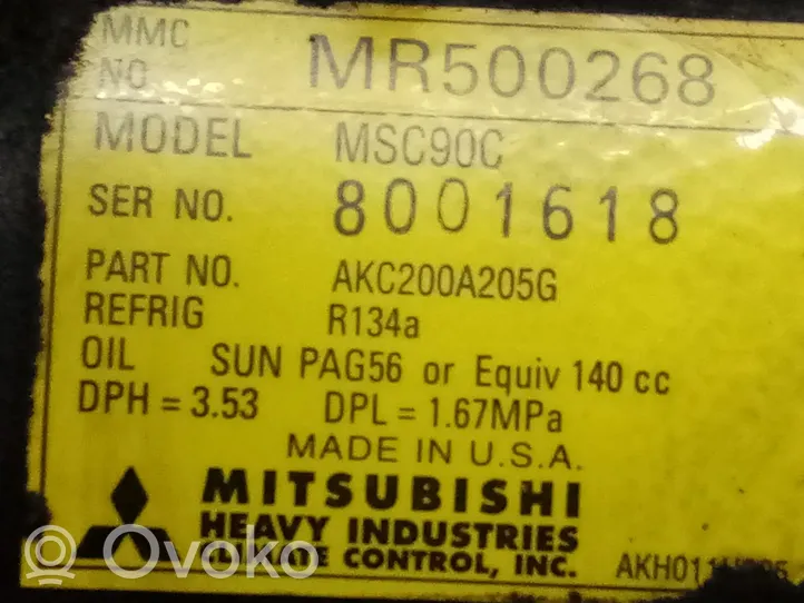 Mitsubishi Galant Ilmastointilaitteen kompressorin pumppu (A/C) 8001618