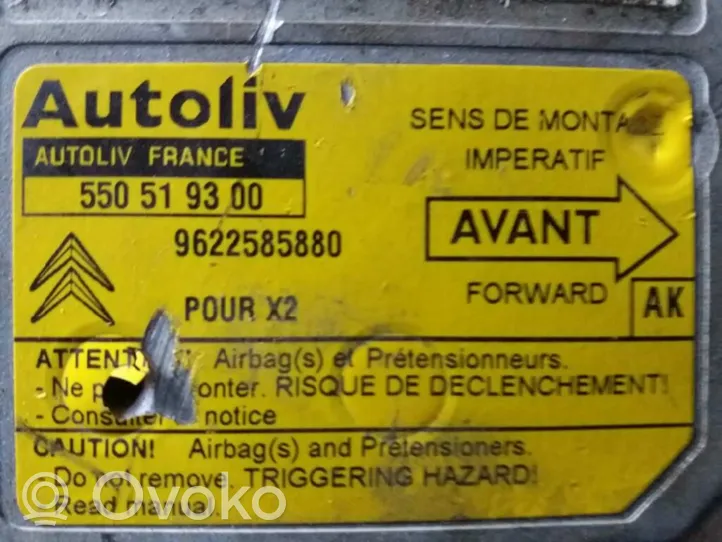 Citroen Xantia Module de contrôle airbag 550519300