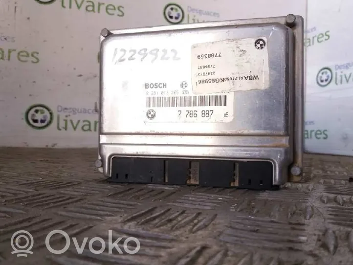 BMW 3 E30 Sterownik / Moduł ECU 0281010205