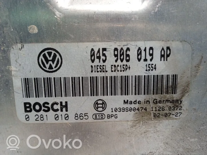 Volkswagen Polo Sterownik / Moduł ECU 045906019AP