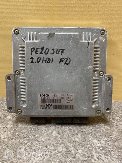 Peugeot 307 Calculateur moteur ECU 9644606180