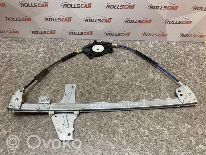 Peugeot 307 Front window lifting mechanism without motor 9634456880