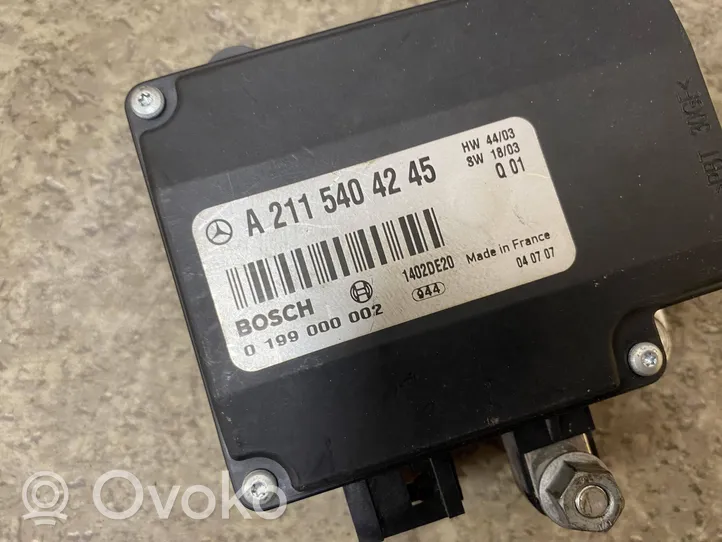 Mercedes-Benz E W211 Module de contrôle de batterie A2115404245