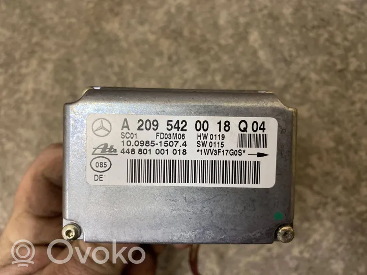 Mercedes-Benz C W203 Sensore di imbardata accelerazione ESP A2095420018Q04