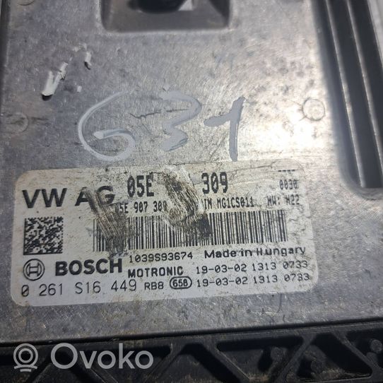 Volkswagen Golf Sportsvan Sterownik / Moduł ECU 0261S16449