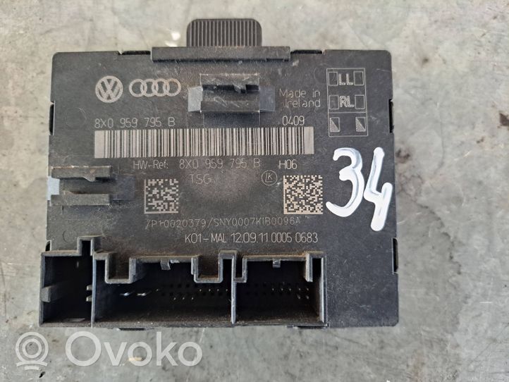 Volkswagen PASSAT B7 Unité de commande module de porte 8X0959795B