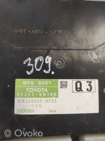 Toyota Yaris Moduł / Sterownik komfortu 892210D110