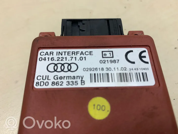 Volkswagen PASSAT B5.5 Puhelimen käyttöyksikkö/-moduuli 8D0862335B