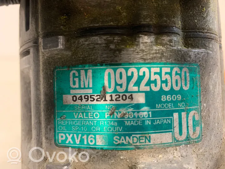 Opel Signum Compressore aria condizionata (A/C) (pompa) 09225560