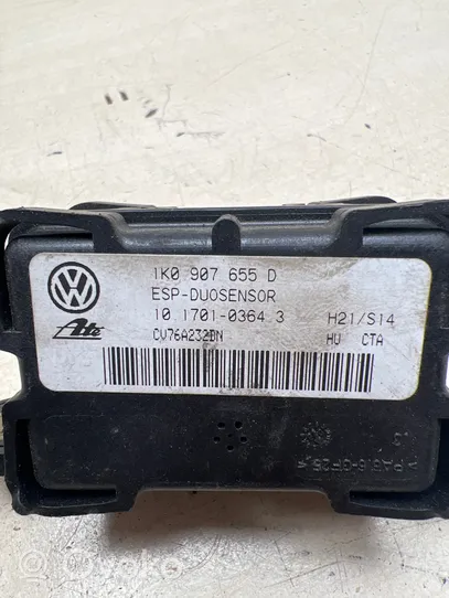 Volkswagen Touran I Vakaajan pitkittäiskiihtyvyystunnistin (ESP) 1K0907655D