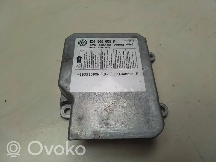 Skoda Fabia Mk1 (6Y) Airbag control unit/module 1C0909605K