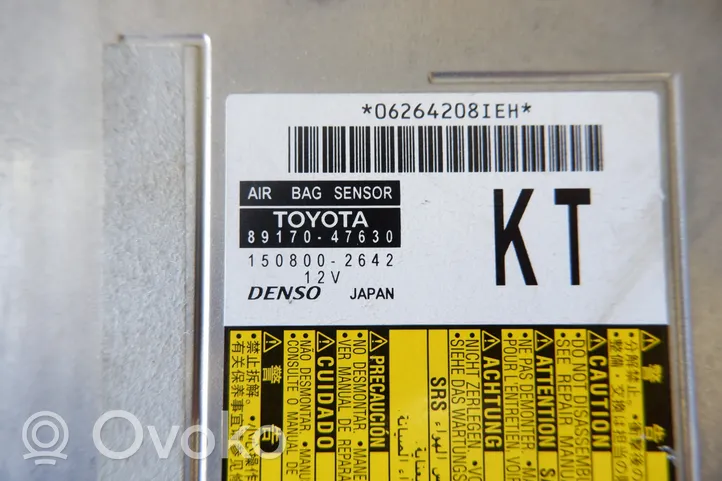 Toyota Prius (XW50) Turvatyynyn ohjainlaite/moduuli 8917047630