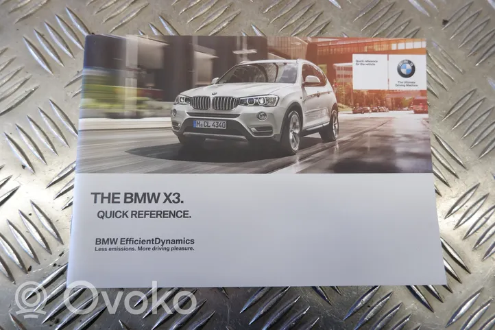 BMW X3 F25 Serviso knygelė 