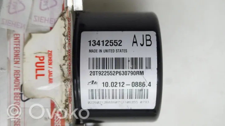 Opel Zafira C Inne części układu hamulcowego 13412552AJB