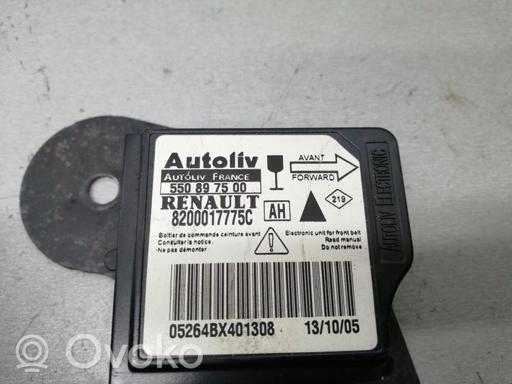 Renault Vel Satis Czujnik uderzenia Airbag 8200017775C