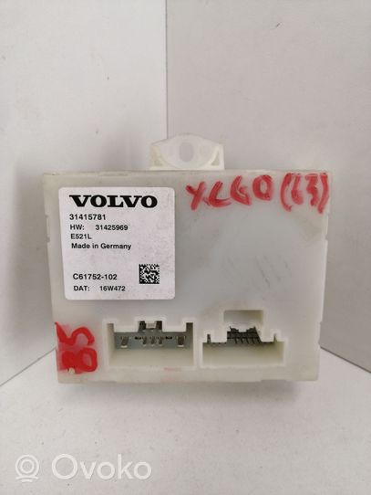 Volvo XC60 Tailgate/trunk control unit/module 31415781