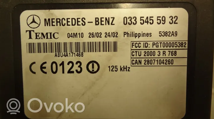 Mercedes-Benz Sprinter W901 W902 W903 W904 Ajonestolaitteen ohjainlaite/moduuli 