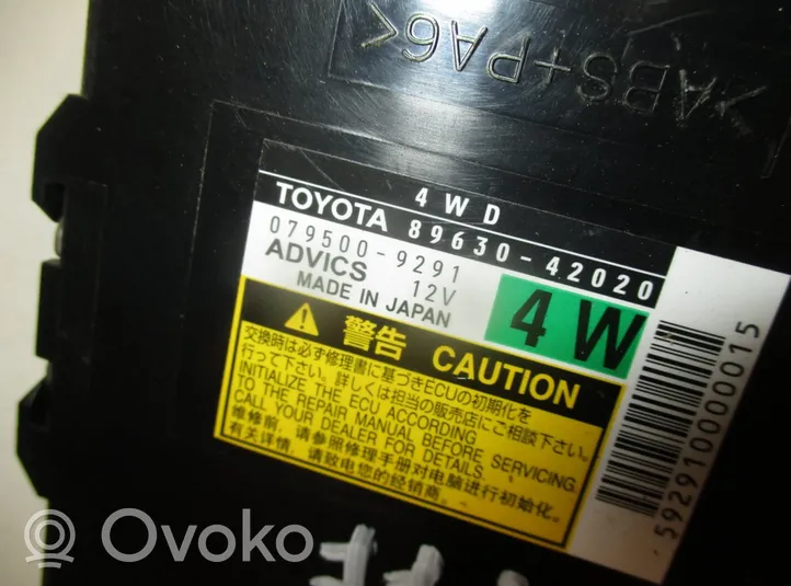 Toyota RAV 4 (XA30) Inne komputery / moduły / sterowniki 079500-9291