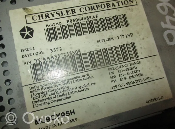 Chrysler Grand Voyager IV Unité principale radio / CD / DVD / GPS MU9CY95H