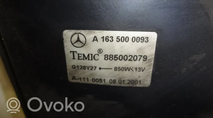 Mercedes-Benz ML W163 Ventilateur de refroidissement de radiateur électrique 885001021