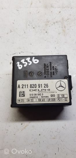 Mercedes-Benz C W203 Boîtier module alarme A2118209126